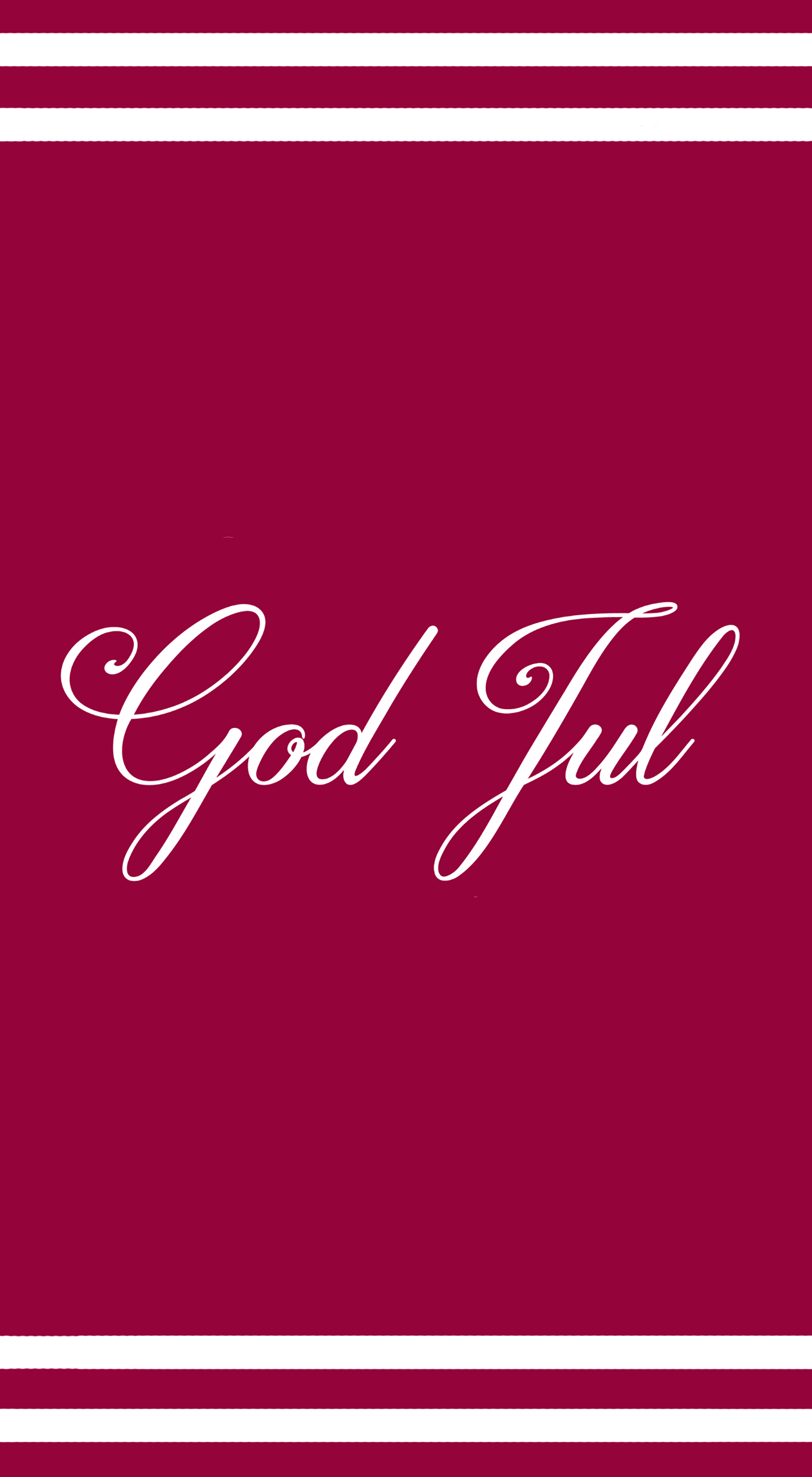 Bufféservett - God Jul röd