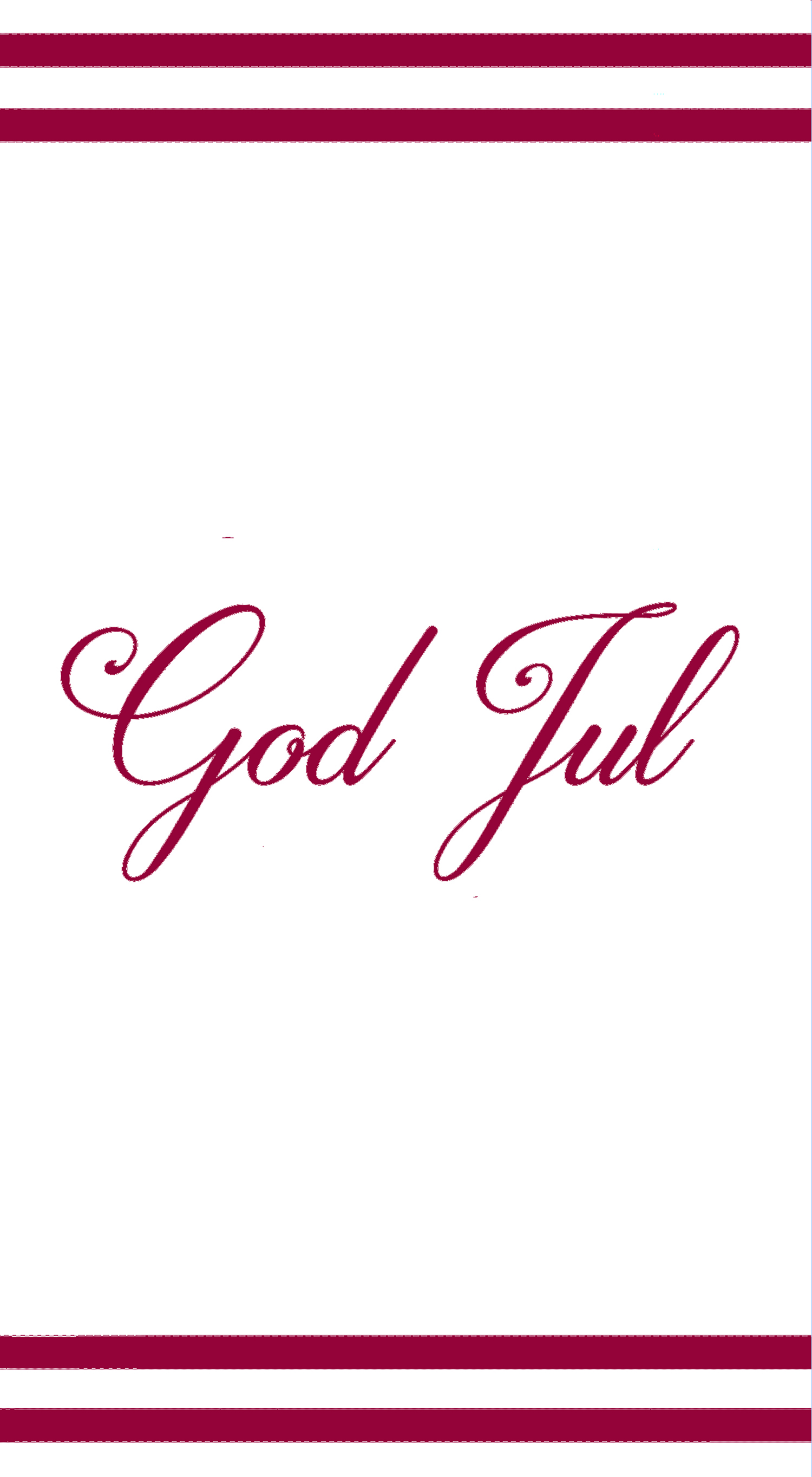Bufféservett - God Jul vit