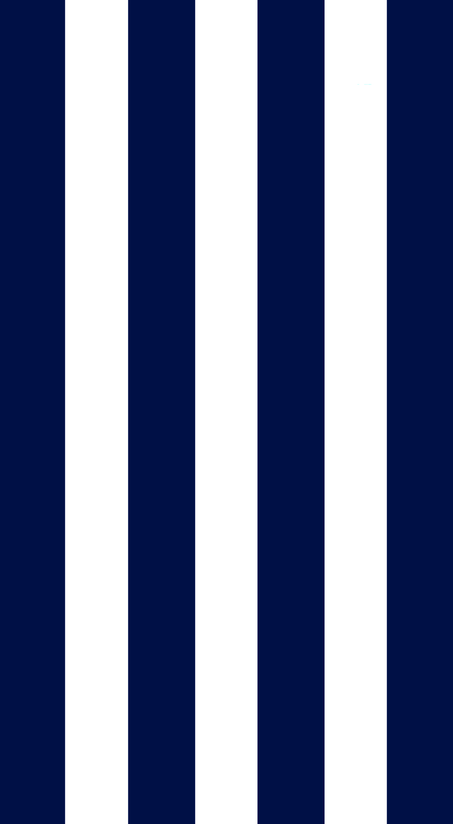 Bufféservett - Marinblå rand